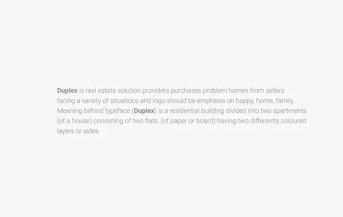 Duplex real estate branding concept and creative direction