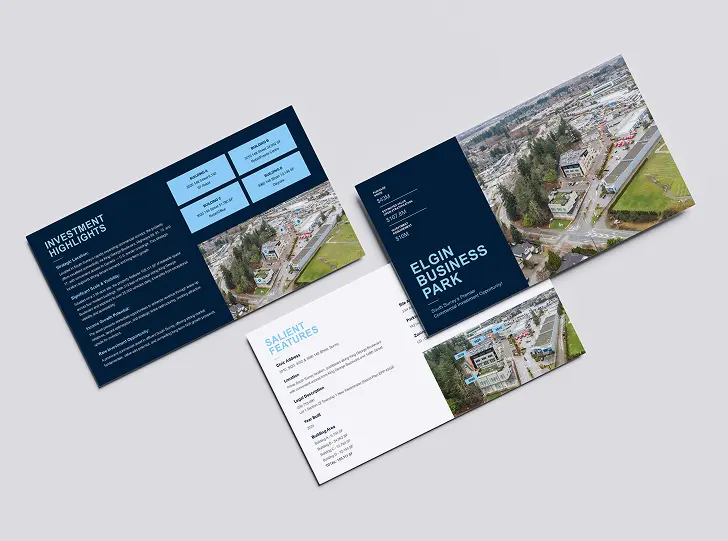 Elgin Business Park commercial property brochure design