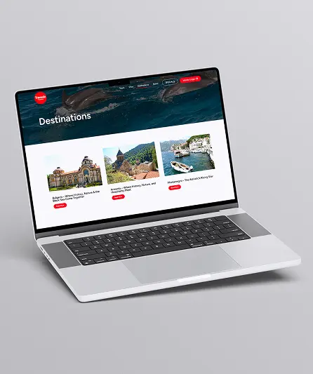 Travealz travel experiences and tour marketplace interface