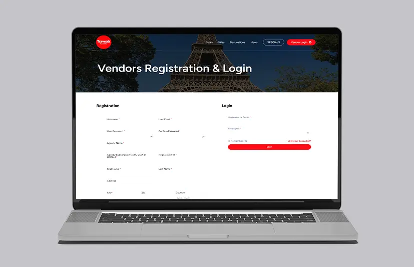 Travealz travel tour discovery and booking website design