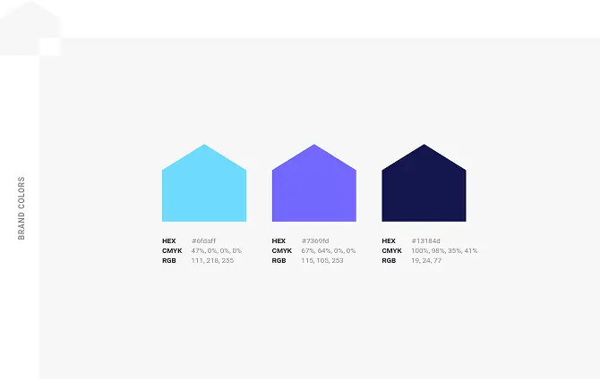 Duplex real estate brand color palette